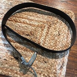 Men's Black Leather Belt